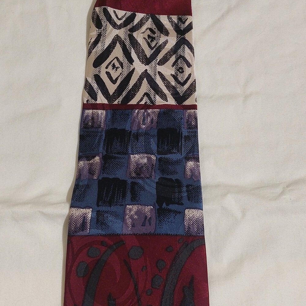 Chez Roffe Geometric Silk necktie